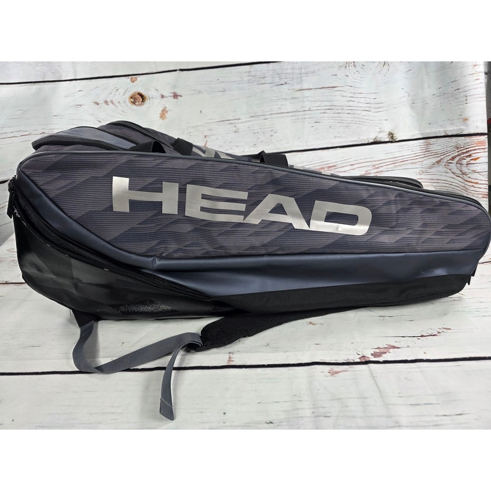Head Speed Novak Djokovic Tennis Racquet Bag Grey Black Climate Control Tech
